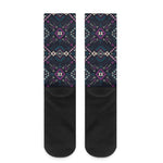 Geometric Ethnic Navajo Pattern Print Crew Socks