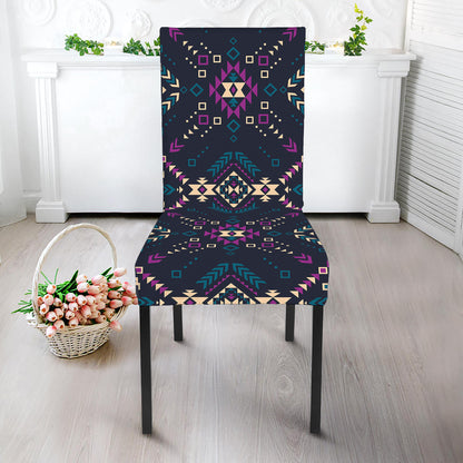 Geometric Ethnic Navajo Pattern Print Dining Chair Slipcover