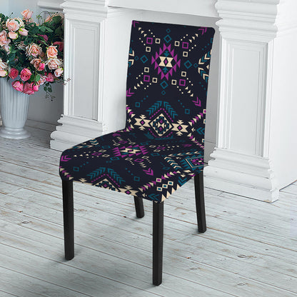 Geometric Ethnic Navajo Pattern Print Dining Chair Slipcover