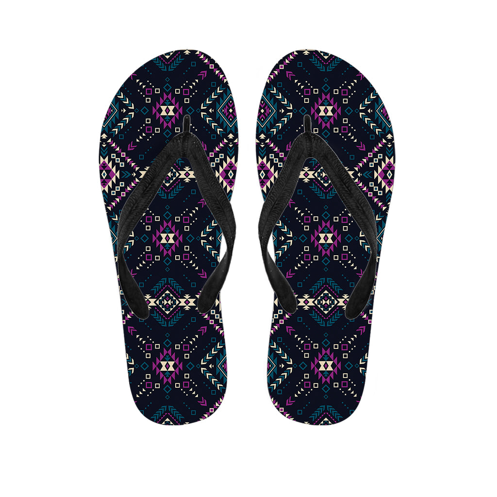 Geometric Ethnic Navajo Pattern Print Flip Flops