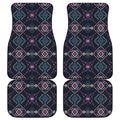 Geometric Ethnic Navajo Pattern Print Front and Back Car Floor Mats