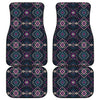 Geometric Ethnic Navajo Pattern Print Front and Back Car Floor Mats