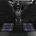 Geometric Ethnic Navajo Pattern Print Front and Back Car Floor Mats