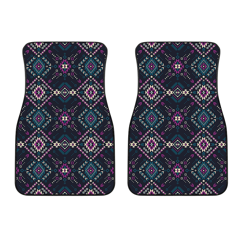 Geometric Ethnic Navajo Pattern Print Front Car Floor Mats