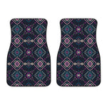 Geometric Ethnic Navajo Pattern Print Front Car Floor Mats