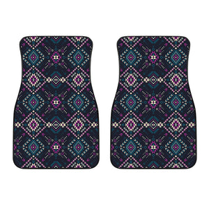 Geometric Ethnic Navajo Pattern Print Front Car Floor Mats