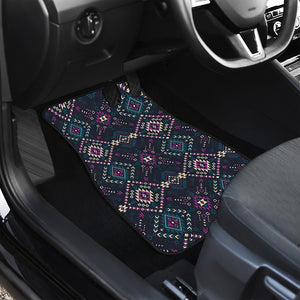 Geometric Ethnic Navajo Pattern Print Front Car Floor Mats