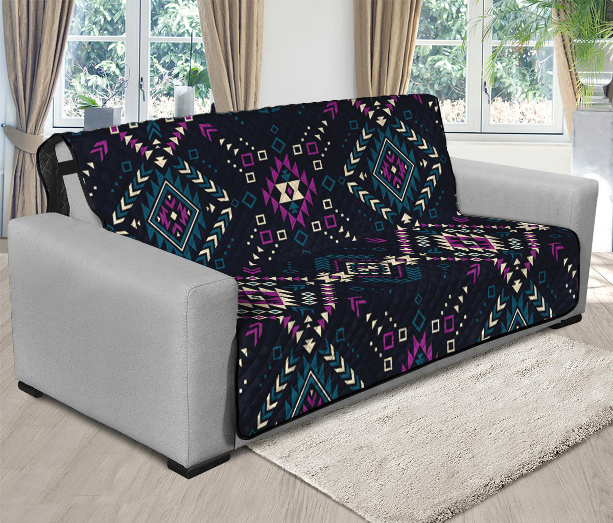 Geometric Ethnic Navajo Pattern Print Futon Protector