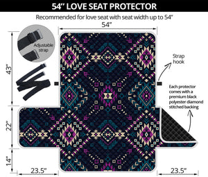 Geometric Ethnic Navajo Pattern Print Loveseat Protector