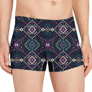 Geometric Ethnic Navajo Pattern Print Men's Boxer Briefs