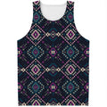 Geometric Ethnic Navajo Pattern Print Men's Tank Top