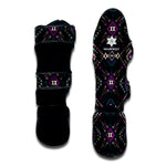 Geometric Ethnic Navajo Pattern Print Muay Thai Shin Guard