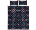 Geometric Ethnic Navajo Pattern Print Quilt Bed Set