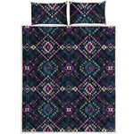 Geometric Ethnic Navajo Pattern Print Quilt Bed Set