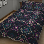 Geometric Ethnic Navajo Pattern Print Quilt Bed Set