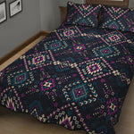 Geometric Ethnic Navajo Pattern Print Quilt Bed Set