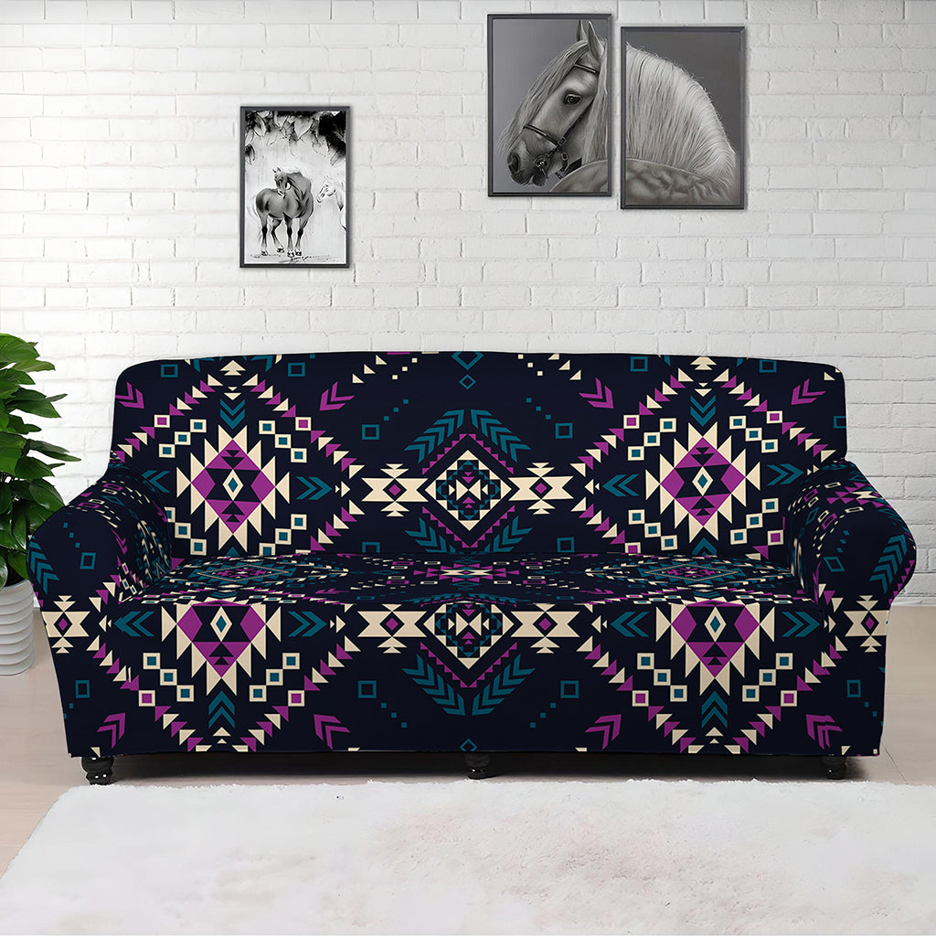 Geometric Ethnic Navajo Pattern Print Sofa Cover