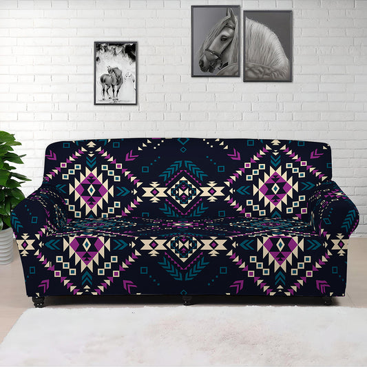 Geometric Ethnic Navajo Pattern Print Sofa Cover