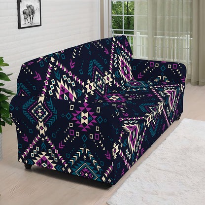 Geometric Ethnic Navajo Pattern Print Sofa Cover