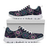 Geometric Ethnic Navajo Pattern Print White Sneakers