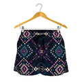 Geometric Ethnic Navajo Pattern Print Women's Shorts