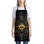 Geometric Eye of Providence Print Apron