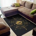 Geometric Eye of Providence Print Area Rug