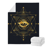 Geometric Eye of Providence Print Blanket