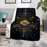 Geometric Eye of Providence Print Blanket