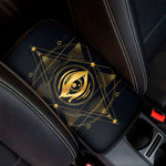 Geometric Eye of Providence Print Car Center Console Cover