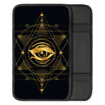 Geometric Eye of Providence Print Car Center Console Cover