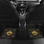 Geometric Eye of Providence Print Front and Back Car Floor Mats
