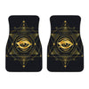 Geometric Eye of Providence Print Front Car Floor Mats