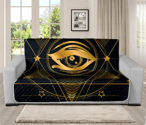 Geometric Eye of Providence Print Futon Protector