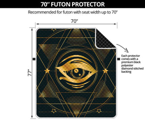 Geometric Eye of Providence Print Futon Protector