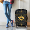Geometric Eye of Providence Print Luggage Cover