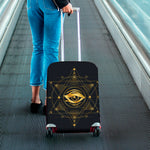 Geometric Eye of Providence Print Luggage Cover