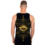 Geometric Eye of Providence Print Men's Tank Top