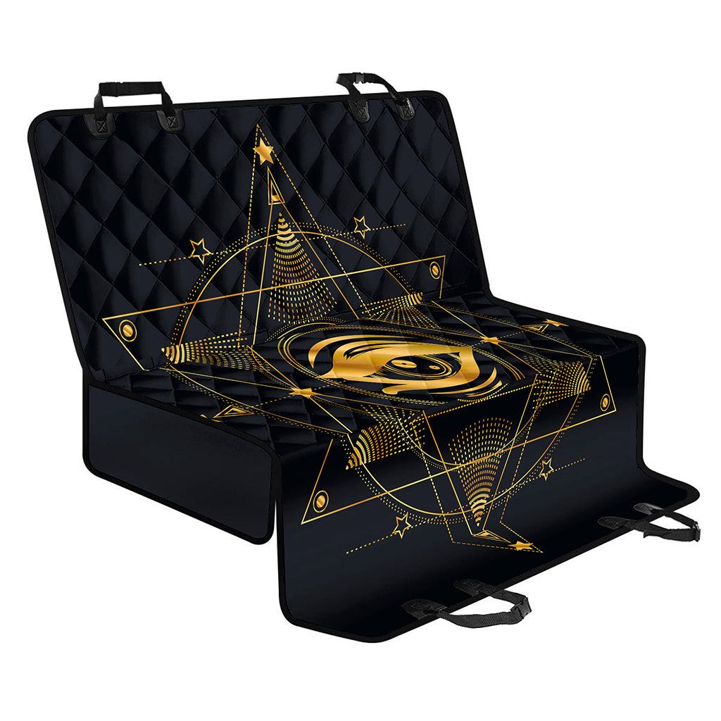 Geometric Eye of Providence Print Pet Car Back Seat Cover