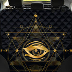 Geometric Eye of Providence Print Pet Car Back Seat Cover