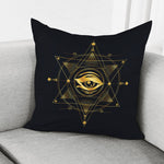 Geometric Eye of Providence Print Pillow Cover