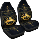 Geometric Eye of Providence Print Universal Fit Car Seat Covers