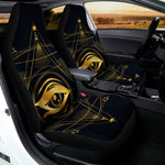 Geometric Eye of Providence Print Universal Fit Car Seat Covers