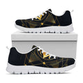 Geometric Eye of Providence Print White Running Shoes