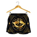 Geometric Eye of Providence Print Women's Shorts