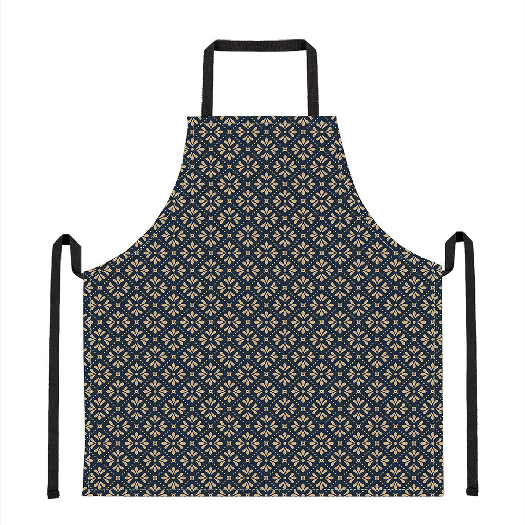 Geometric Floral Print Apron