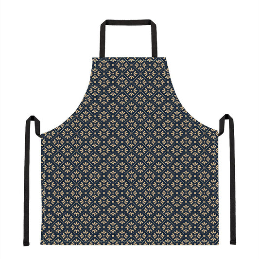 Geometric Floral Print Apron
