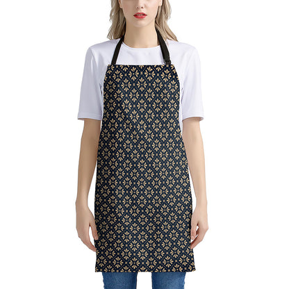 Geometric Floral Print Apron