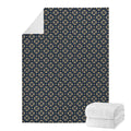 Geometric Floral Print Blanket