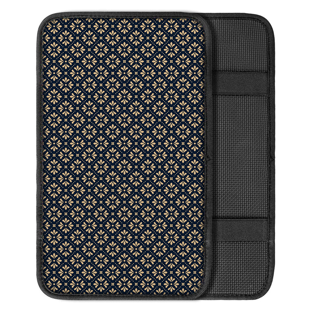 Geometric Floral Print Car Center Console Cover